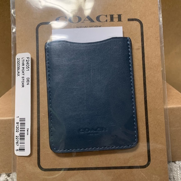 Coach Accessories - NEW Coach Cell Phone Leather Card Case